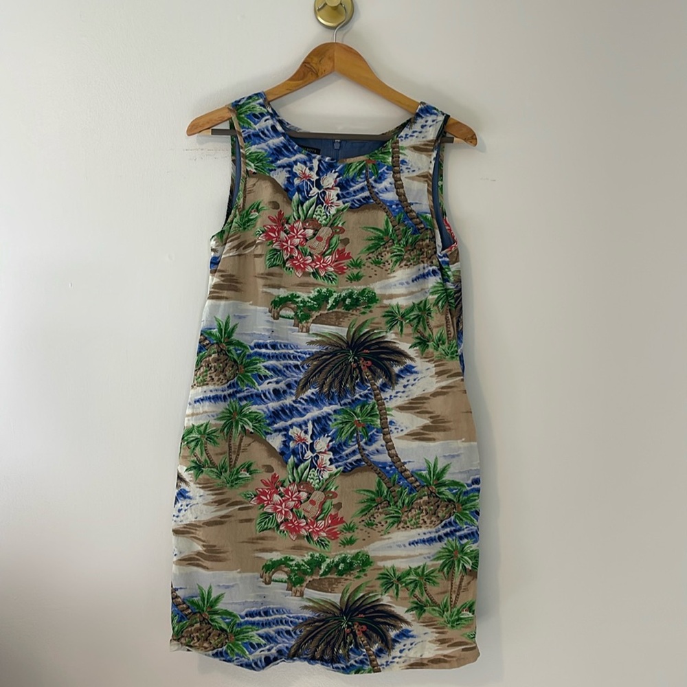 Talbots Hawaiian Print Dress 6P